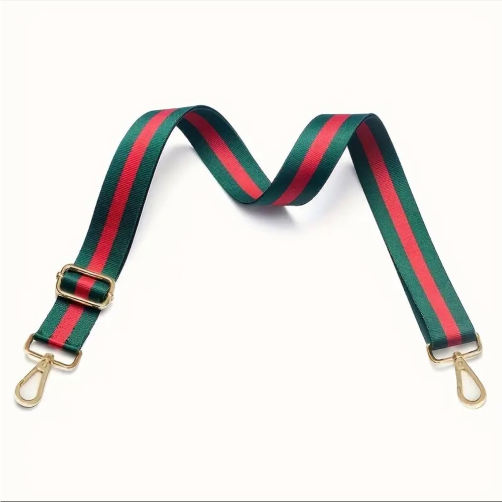 GOLD BUCKLE❤️💚Unbranded Wide Adjustable Purse Strap - Picture 6 of 6